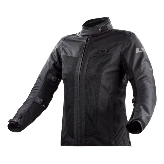 Chaqueta moto verano LS2 Predator Negro - Mujer - Ropamotorista.com - Distribuidor Oficial LS2 en España y Portugal