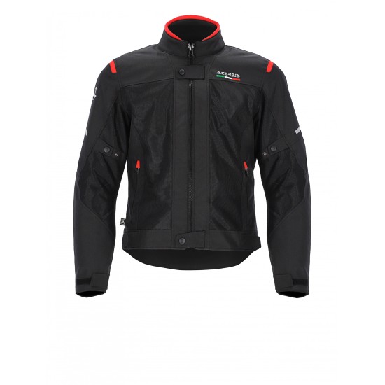 Chaqueta moto ACERBIS CE On Road Ruby Black-Red - Ropamotorista.com - Distribuidor Oficial Acerbis en España y Portugal