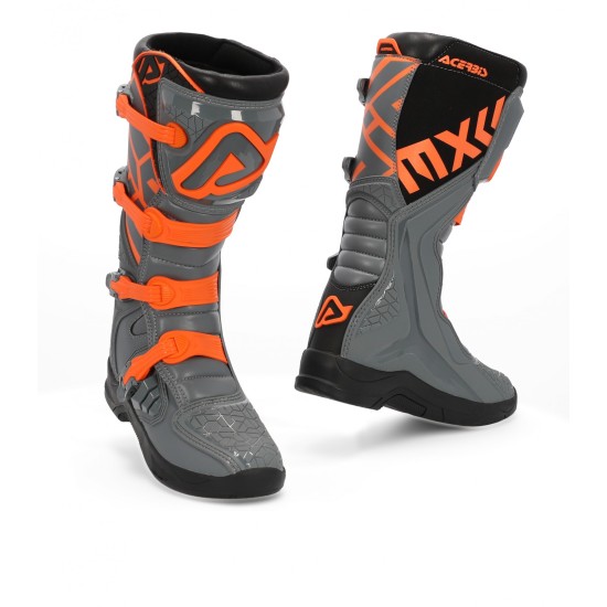 Botas moto off road ACERBIS X-Team Grey-Orange - Ropamotorista.com - Distribuidor Oficial Acerbis en España y Portugal