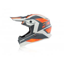 Casco off road infantil ACERBIS Steel Junior Orange-Grey