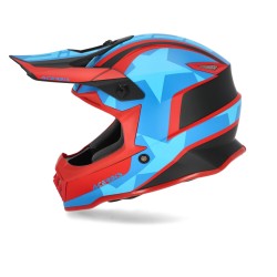 Casco off road infantil ACERBIS Steel Junior Red-Blue