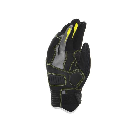 Guantes moto CLOVER Raptor 3 Blanco-Amarillo - Ropamotorista.com - Distribuidor Oficial Clover en España y Portugal