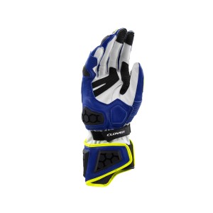 Guantes moto CLOVER RS9 White Yellow Blue - Ropamotorista.com - Distribuidor Oficial Clover en España y Portugal