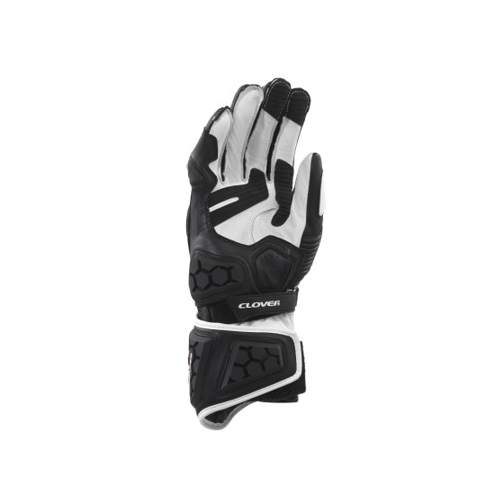 Guantes moto CLOVER RS9 Black White - Ropamotorista.com - Distribuidor Oficial Clover en España y Portugal