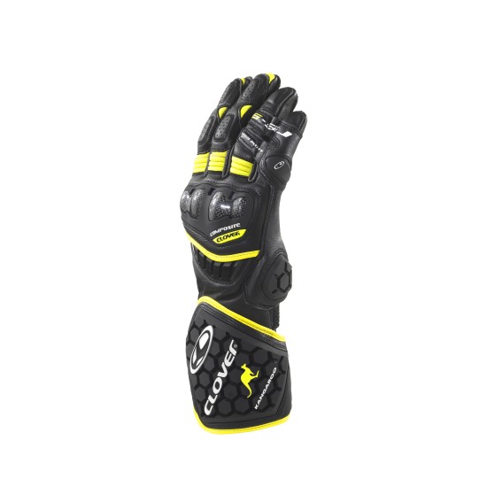 Guantes moto CLOVER RS9 Black Yellow - Ropamotorista.com - Distribuidor Oficial Clover en España y Portugal