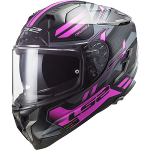 LS2 FF327 Challenger HPFC Spin Black Titanium Fluo Pink - Ropamotorista.com LS2 FF327 Challenger HPFC Spin Black Titanium Fluo Pink - Ropamotorista.com - Distribuidor Oficial LS2 en España y Portugal