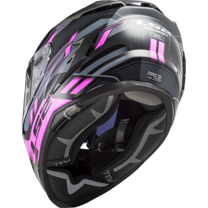 LS2 FF327 Challenger HPFC Spin Black Titanium Fluo Pink - Ropamotorista.com LS2 FF327 Challenger HPFC Spin Black Titanium Fluo Pink - Ropamotorista.com - Distribuidor Oficial LS2 en España y Portugal