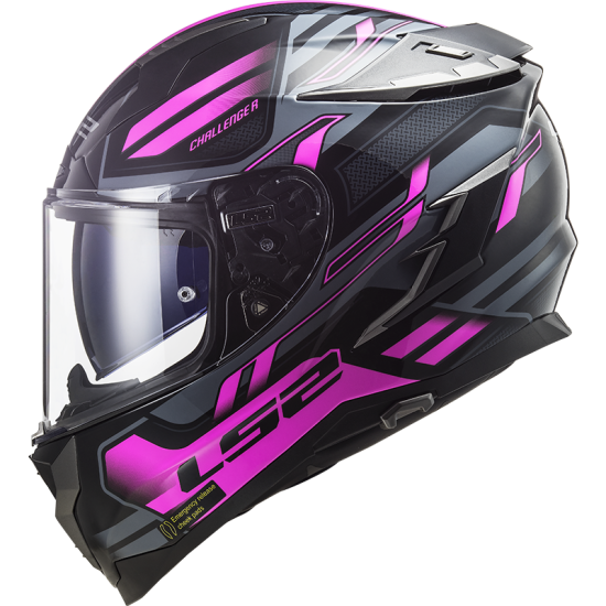 LS2 FF327 Challenger HPFC Spin Black Titanium Fluo Pink - Ropamotorista.com LS2 FF327 Challenger HPFC Spin Black Titanium Fluo Pink - Ropamotorista.com - Distribuidor Oficial LS2 en España y Portugal