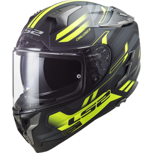 LS2 FF327 Challenger HPFC Spin Matt Black Cobalt HV Yellow - Ropamotorista.com LS2 FF327 Challenger HPFC Spin Matt Black Cobalt HV Yellow - Ropamotorista.com - Distribuidor Oficial LS2 en España y Portugal