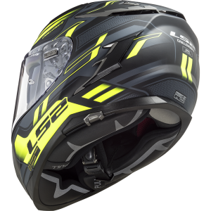 LS2 FF327 Challenger HPFC Spin Matt Black Cobalt HV Yellow - Ropamotorista.com LS2 FF327 Challenger HPFC Spin Matt Black Cobalt HV Yellow - Ropamotorista.com - Distribuidor Oficial LS2 en España y Portugal