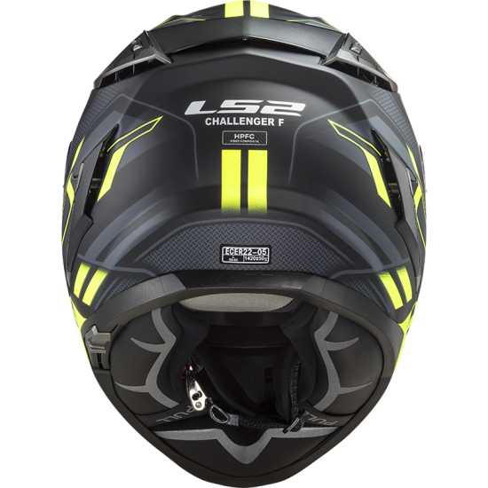 LS2 FF327 Challenger HPFC Spin Matt Black Cobalt HV Yellow - Ropamotorista.com LS2 FF327 Challenger HPFC Spin Matt Black Cobalt HV Yellow - Ropamotorista.com - Distribuidor Oficial LS2 en España y Portugal