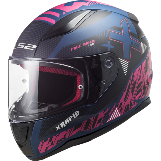 LS2 FF353 Rapid Xtreet Matt Blue Purple - Ropamotorista.com LS2 FF353 Rapid Xtreet Matt Blue Purple - Ropamotorista.com - Distribuidor Oficial LS2 en España y Portugal