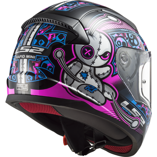 LS2 FF353 Rapid MINI Voodoo Black Fluo Pink - Ropamotorista.com LS2 FF353 Rapid MINI Voodoo Black Fluo Pink - Ropamotorista.com - Distribuidor Oficial LS2 en España y Portugal