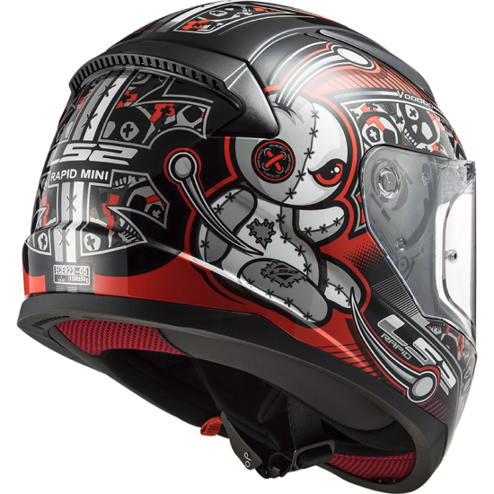 LS2 FF353 Rapid MINI Voodoo Black Red - Ropamotorista.com LS2 FF353 Rapid MINI Voodoo Black Red - Ropamotorista.com - Distribuidor Oficial LS2 en España y Portugal