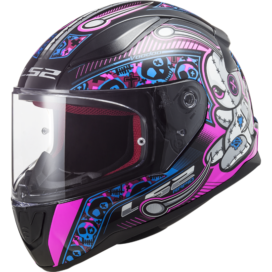 LS2 FF353 Rapid MINI Voodoo Black Fluo Pink - Ropamotorista.com LS2 FF353 Rapid MINI Voodoo Black Fluo Pink - Ropamotorista.com - Distribuidor Oficial LS2 en España y Portugal