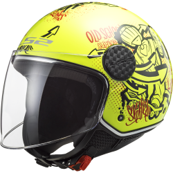 LS2 OF558 Sphere Lux Skater HV Yellow