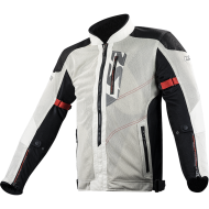 Chaqueta moto verano LS2 Alba Gris Claro Negro