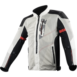 Chaqueta moto verano LS2 Alba Gris Claro Negro