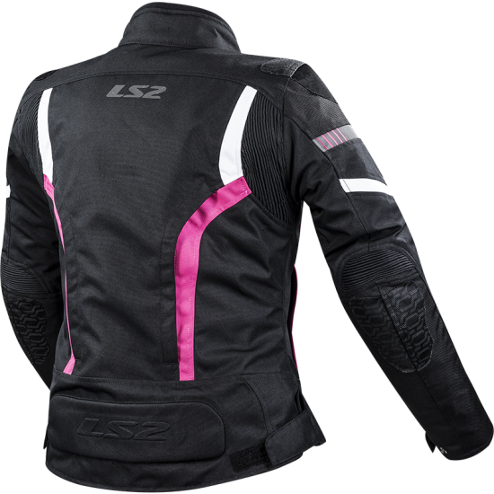 Chaqueta moto LS2 Gate Black Pink - Mujer - Ropamotorista.com - Distribuidor Oficial LS2 en España y Portugal