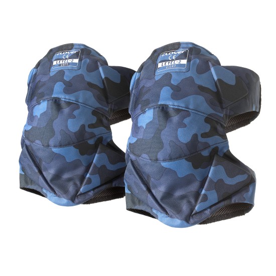 Rodilleras CLOVER Knee Pro 2 - Camouflage Blue - Ropamotorista.com - Distribuidor Oficial Clover en España y Portugal