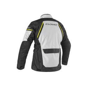 Chaqueta moto CLOVER Storm 4 WP - Gris-Amarillo-Negro - Ropamotorista.com - Distribuidor Oficial Clover en España y Portugal