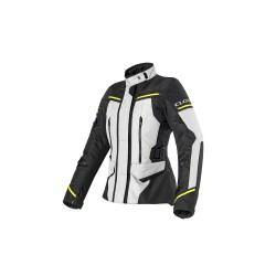 Chaqueta moto CLOVER Storm 4 WP - Gris-Amarillo-Negro - Mujer