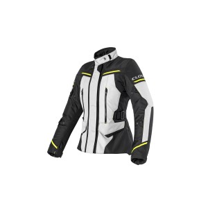 Chaqueta moto CLOVER Storm 4 WP - Gris-Amarillo-Negro - Mujer - Ropamotorista.com - Distribuidor Oficial Clover en España y Portugal