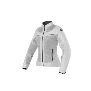 Chaqueta moto verano CLOVER Airtek Gris - Mujer - Ropamotorista.com - Distribuidor Oficial Clover en España y Portugal