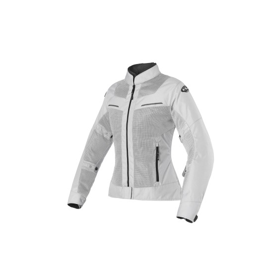 Chaqueta moto verano CLOVER Airtek Gris - Mujer - Ropamotorista.com - Distribuidor Oficial Clover en España y Portugal