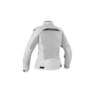 Chaqueta moto verano CLOVER Airtek Gris - Mujer - Ropamotorista.com - Distribuidor Oficial Clover en España y Portugal