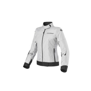 Chaqueta moto CLOVER Looping Gris-Negro - Mujer - Ropamotorista.com - Distribuidor Oficial Clover en España y Portugal