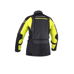 Chaqueta moto CLOVER Outland 2 WP - Gris-Amarillo-Negro - Ropamotorista.com - Distribuidor Oficial Clover en España y Portugal