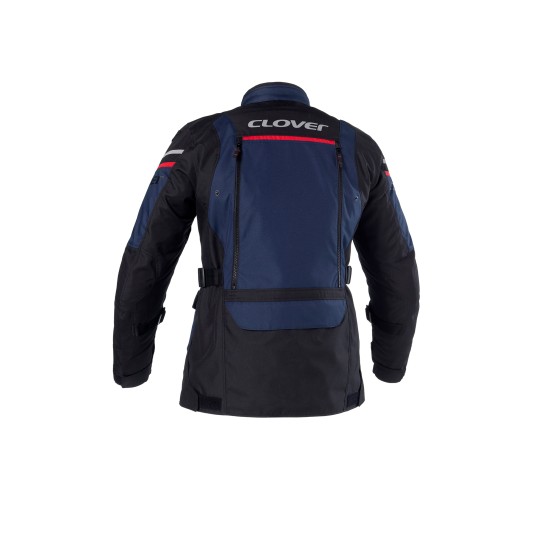 Chaqueta moto CLOVER Outland 2 WP - BlueNavy-Red-Black - Ropamotorista.com - Distribuidor Oficial Clover en España y Portugal