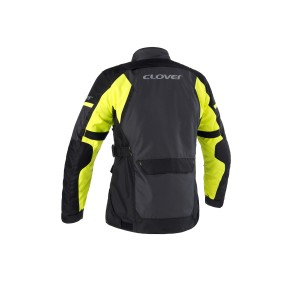 Chaqueta moto CLOVER Scout 4 WP - Gris-Amarillo-Negro - Ropamotorista.com - Distribuidor Oficial Clover en España y Portugal