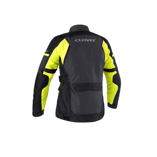 Chaqueta moto CLOVER Scout 4 WP - Gris-Amarillo-Negro - Ropamotorista.com - Distribuidor Oficial Clover en España y Portugal