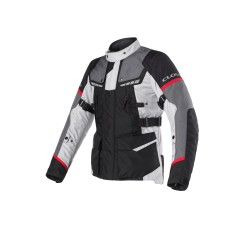 Chaqueta moto CLOVER Scout 4 WP - Gris-Rojo-Negro