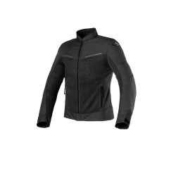 Chaqueta moto verano CLOVER Tropica Negro