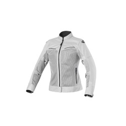 Chaqueta moto verano CLOVER Tropica Gris Negro - Mujer