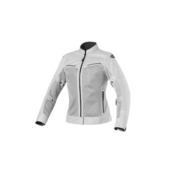 Chaqueta moto verano CLOVER Tropica Gris Negro - Mujer en venta