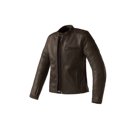 Chaqueta piel CLOVER Bullet Pro 2 - Marrón - Ropamotorista.com - Distribuidor Oficial Clover en España y Portugal