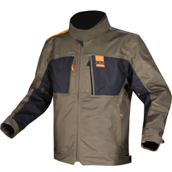 Chaqueta LS2 Titanium Green Blue HV Orange