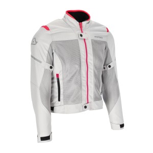 Chaqueta moto verano mujer ACERBIS Ramsey My Vented CE - Gris-Rosa - Ropamotorista.com - Distribuidor Oficial Acerbis en España y Portugal