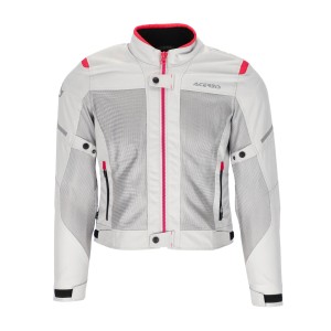 Chaqueta moto verano mujer ACERBIS Ramsey My Vented CE - Gris-Rosa - Ropamotorista.com - Distribuidor Oficial Acerbis en España y Portugal