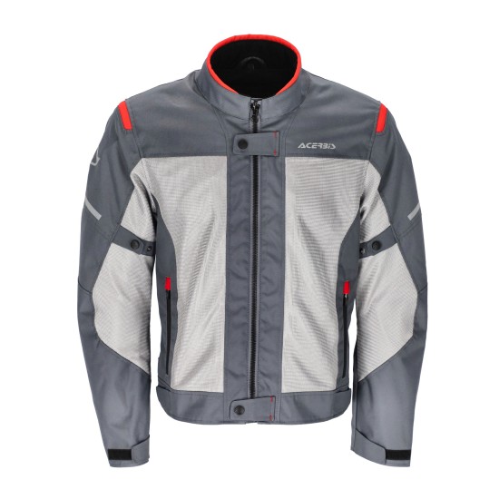 Chaqueta primavera/verano ACERBIS Ramsey My Vented CE Grey Red - Ropamotorista.com - Distribuidor Oficial Acerbis en España y Portugal