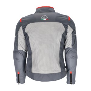 Chaqueta moto mujer ACERBIS CE On Road Ruby Lady Grey Red - Ropamotorista.com - Distribuidor Oficial Acerbis en España y Portugal