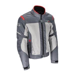 Chaqueta moto ACERBIS CE On Road Ruby Grey Red - Ropamotorista.com - Distribuidor Oficial Acerbis en España y Portugal