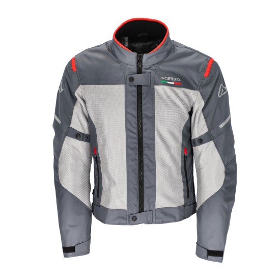 Chaqueta moto ACERBIS CE On Road Ruby Grey Red - Ropamotorista.com - Distribuidor Oficial Acerbis en España y Portugal