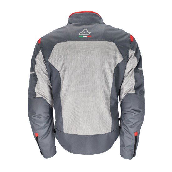 Chaqueta moto ACERBIS CE On Road Ruby Grey Red - Ropamotorista.com - Distribuidor Oficial Acerbis en España y Portugal