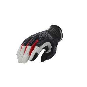 Guantes moto ACERBIS CE Crossover Negro-Rojo - Ropamotorista.com - Distribuidor Oficial  en España y Portugal