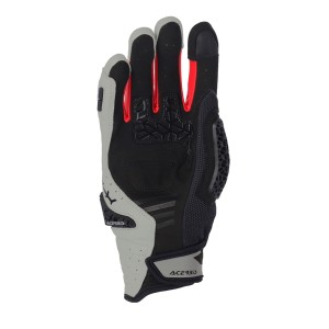 Guantes moto ACERBIS CE Crossover Negro-Rojo - Ropamotorista.com - Distribuidor Oficial  en España y Portugal